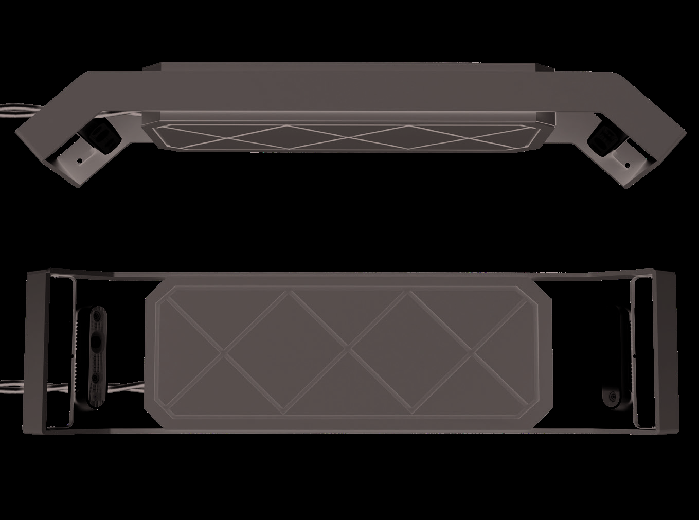 TruGolf manufacturer diagram of the dual-camera MultiSport enclosure